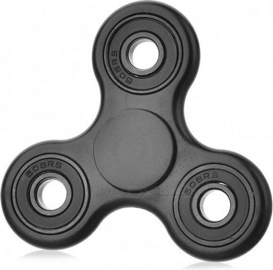 Fidget Spinner Din Plastic ABS Trei Frunze 3 Minute Negru