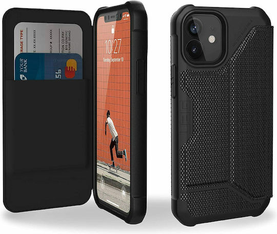UAG Metropolis Buchen Sie Stoff Schwarz (iPhone 12 mini)