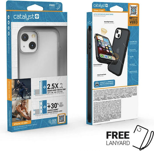Catalyst Influence Back Cover Πλαστικό με Λουράκι Διάφανο (iPhone 13 mini)