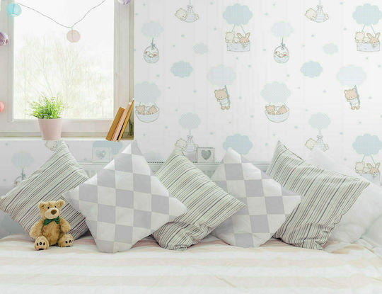 ICH Wallpapers Kinder Tapete Ballons Blue B53xH1005cm