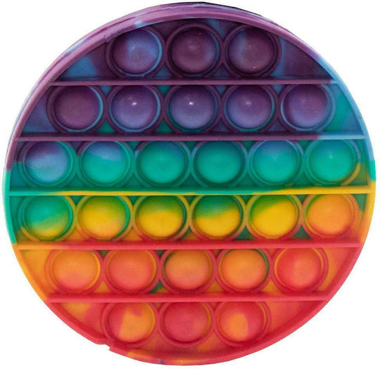 Luna Pop it Fidget Στρογγυλό Σιλικόνης Rainbow