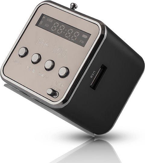 Forever MF-100 Portable Radio Rechargeable with USB Black