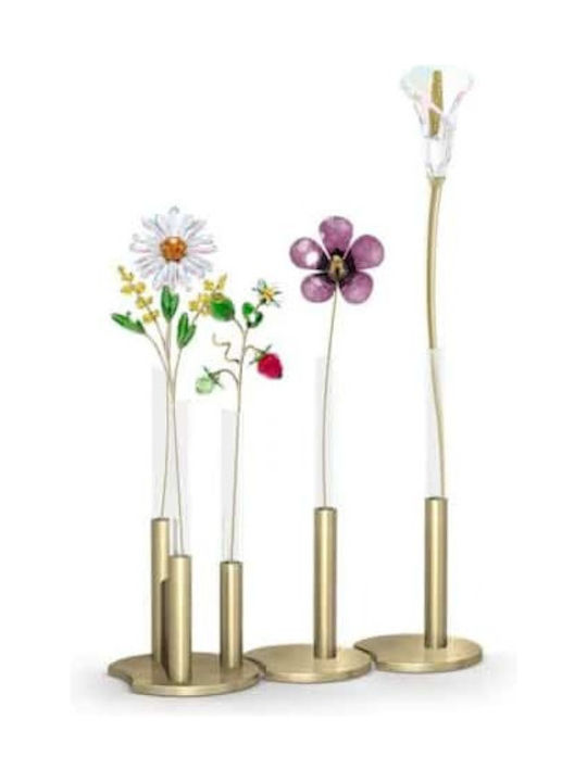 Swarovski Decorative Vase Garden Tales Gold 8x8x16cm