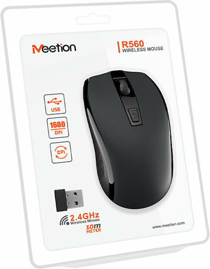 Meetion R560 Ασύρματο Ποντίκι Μαύρο