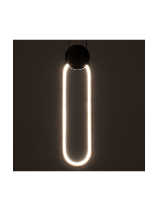 GloboStar Ildi Pendant Light Black 10x10x38cm