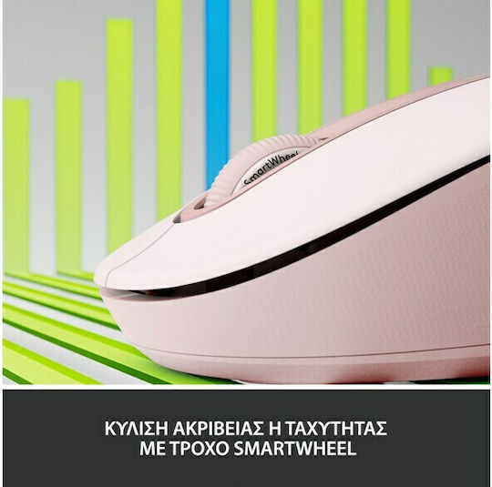 Logitech Signature M650 L Ασύρματο Bluetooth Ποντίκι Rose