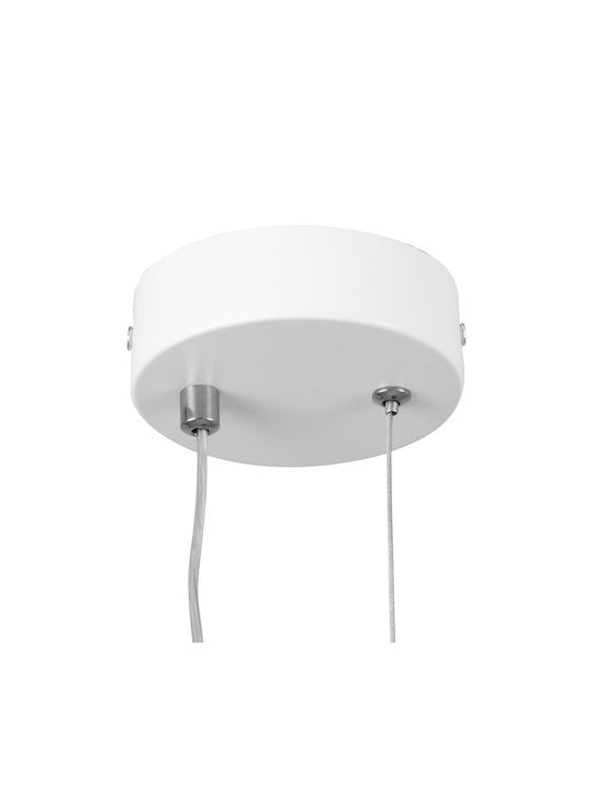 GloboStar Ildi Κρεμαστό Φωτιστικό Λευκό LED 10x38εκ.