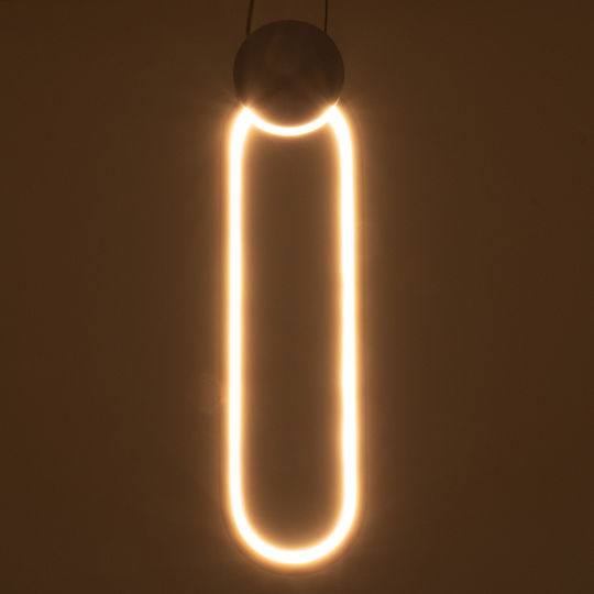 GloboStar Ildi Ceiling Light White LED with Adjustable White Light 10x38x38cm