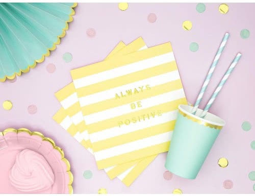 PartyDeco SPP1-001J Καλαμάκια Χάρτινα Μπλε Paper Straws Μπλε, 19.5cm 10τμχ