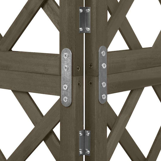 Garden Trellis Made of Wood with Rhombus Grid Design in Brown Colour 50x145cm