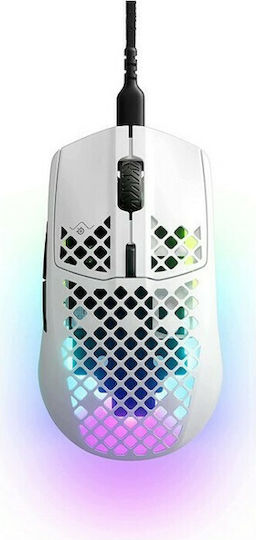 SteelSeries Aerox 3 2022 Edition RGB Gaming Mouse 8500 DPI White