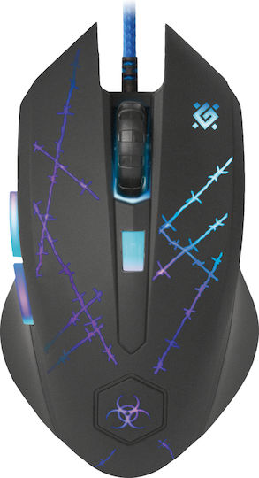 Defender Forced Mouse GM-020L RGB Gaming Ποντίκι 3200 DPI Μαύρο