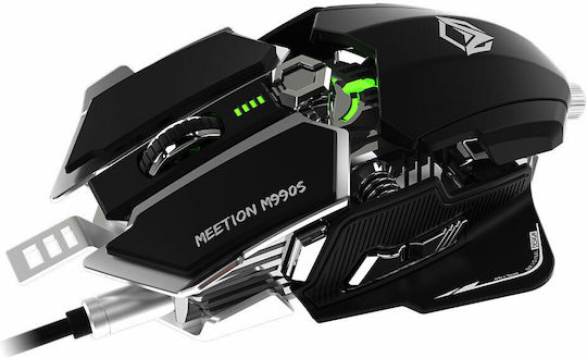 Meetion M990S RGB Gaming Ποντίκι 4000 DPI Μαύρο