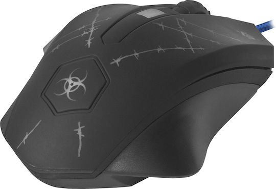 Defender Forced Mouse GM-020L RGB Gaming Ποντίκι 3200 DPI Μαύρο