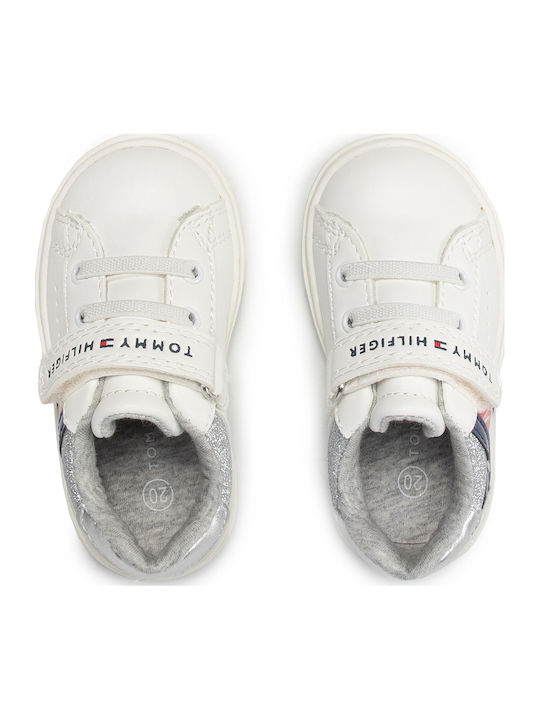 Kids Sneakers with Scratch White