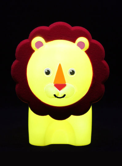 Fisher Price Nursery Night Light LED Lion Battery Yellow
