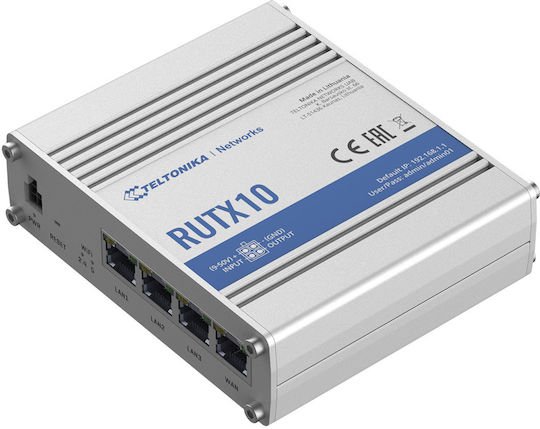 Teltonika RUTX10 v1 Ασύρματο Router Wi‑Fi 5 με 3 Θύρες Gigabit