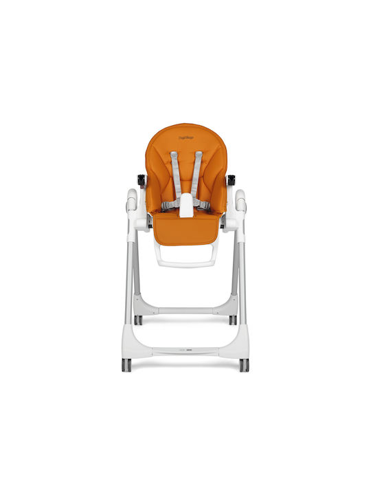 Peg Perego Prima Pappa Follow Me Foldable Baby Highchair With Adjustable Height Red