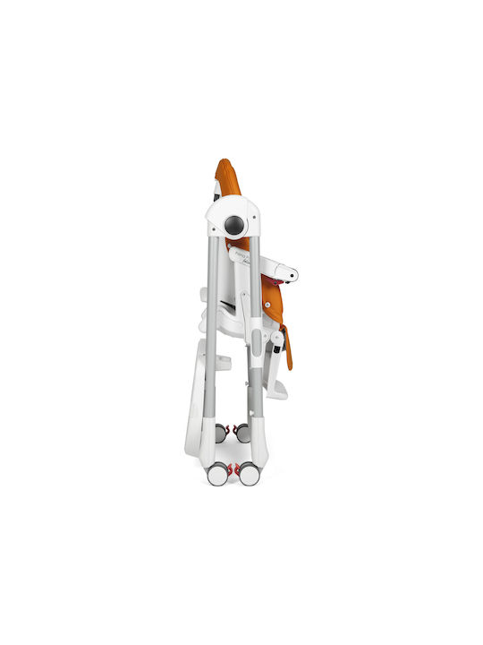 Peg Perego Prima Pappa Follow Me Αναδιπλούμενο Καρεκλάκι Φαγητού με Ρυθμιζόμενο Ύψος Ροζ