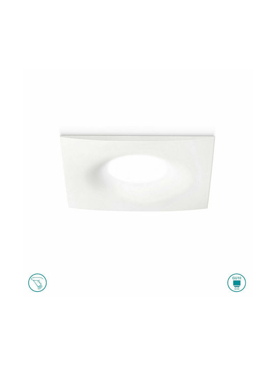 Gea Luce Venus Square Metallic Recessed Spot with Socket GU10 White 9.8x9.8cm. 1pcs Gea Luce Venus Square Metallic Recessed Spot with Socket GU10 White 9.8x9.8cm. 1pcs