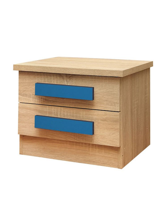 Wooden Kids Bedside Table Playroom Sonoma-Ciel 40x48x39cm