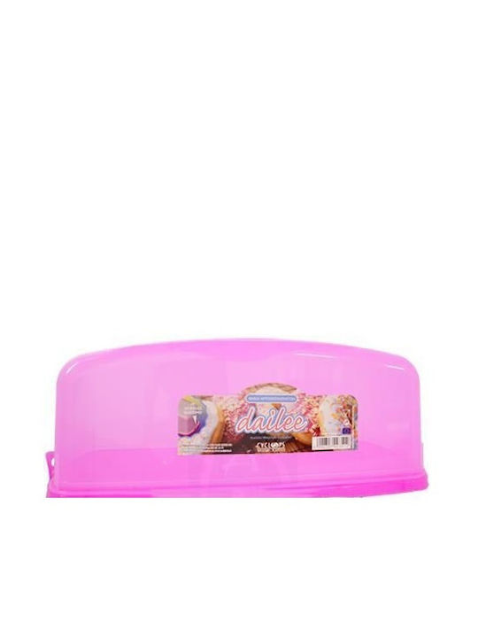 Cyclops Deilee Bread Box with Lid Plastic Pink 38.2x17.5x14.5cm