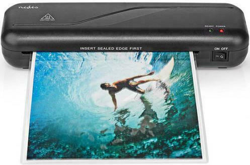 Nedis Laminator Lami112bk4 Desktop for A4 125 Microns