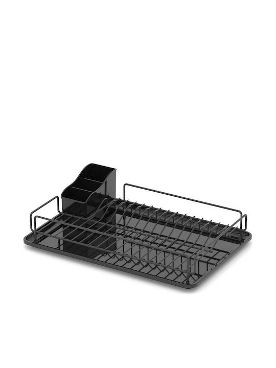 Tekno-Tel Dish Drainer Metallic in Black Color 48x33x12cm