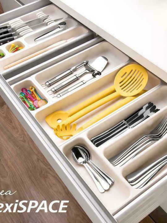 Tescoma Μεμονωμένη Θήκη Flexispace Πλαστική 37x14.8εκ. Λευκή