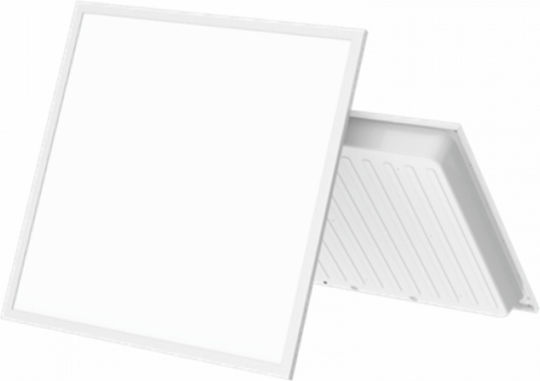 Elvhx Квадрат Вграден LED Панел 40W с Студено бяло Светлина 6500К 59.5x59.5см.