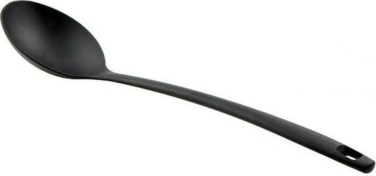 Pedrini Cucinero Ρηχή Κουτάλα Ραγού από Σιλικόνη Μαύρη 33cm