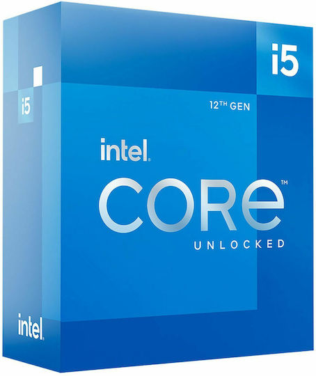 Intel Core i5-12600K 2.8GHz Επεξεργαστής 10 Πυρήνων για Socket 1700 σε Κουτί