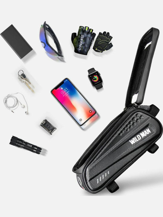 Wildman Rahmen-Tasche Fahrrad 1lt L Schwarz