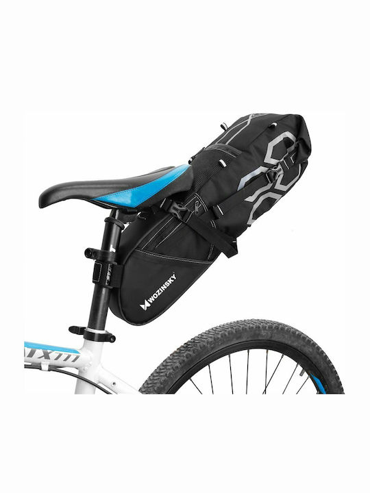 Wozinsky Large Roomy Saddle Седална торба за велосипед Черен WBB9BK