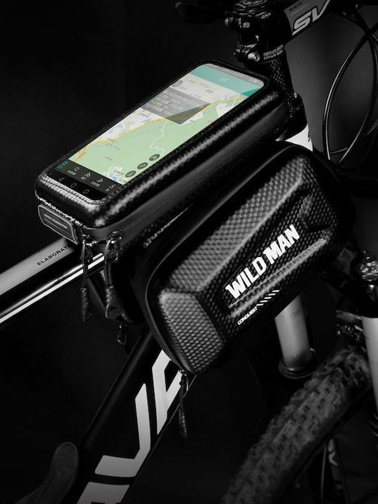 Wildman Gears E6S Double Bicycle Frame Bag XL Black