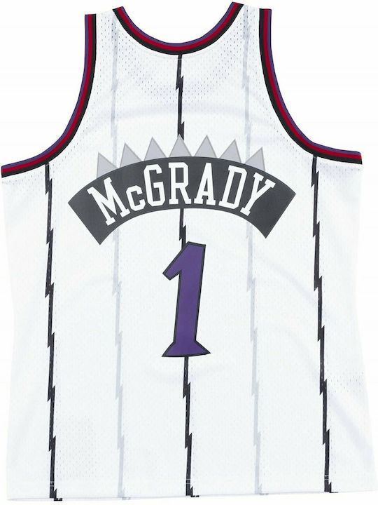 Mitchell & Ness Toronto Raptors SMJYAC18106-TRAWHIT98TMC Jersey Style Basketball McGrady 1