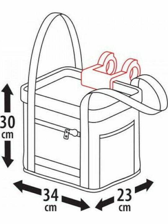 Lampa Easy Basket Τσαντάκι Τιμονιού Ποδηλάτου 14lt Μπλε L9453.5