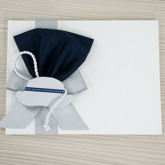 Papillon Kids Small Mister Handmade Baptism Guest Book Made of Cardboard