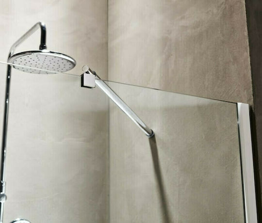 Tema Διαχωριστικό Ντουζιέρας 80x180cm Clear Glass Chrome