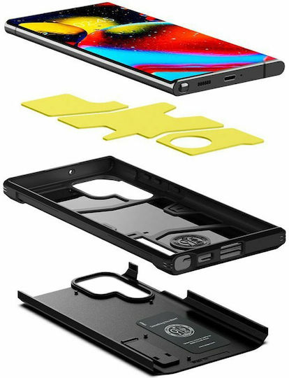 Spigen Tough Armor Back Cover Plastic 1.2mm Negru (Galaxy S22 Ultra 5G)