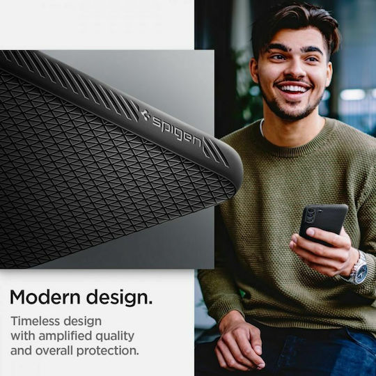 Spigen Liquid Air Back Cover Silicone Matte Black (Galaxy S22+)