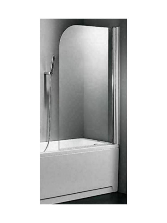 Axis XG XG850T-100 Shower Screen Bathtub with Hinged Door 85x140cm Clear Glass