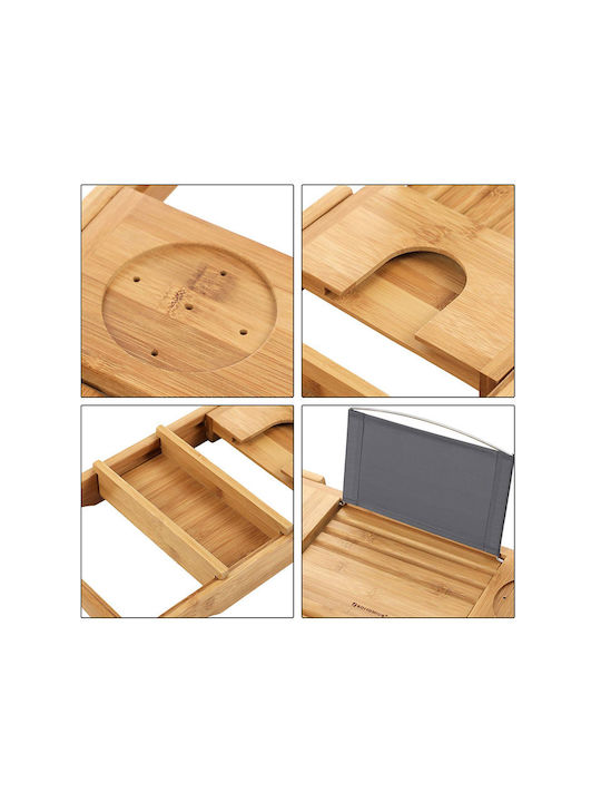 Songmics Ραφιέρα Μπανιέρας Bamboo 109x4.5x23cm