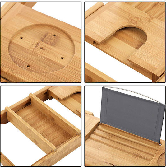 Songmics Raft Cadă Bambus 109x4.5x23cm Maro