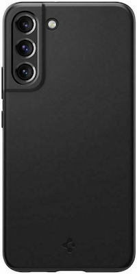 Spigen Thin Fit Umschlag Rückseite Silikon Schwarz (Galaxy S22 5G) ACS03983