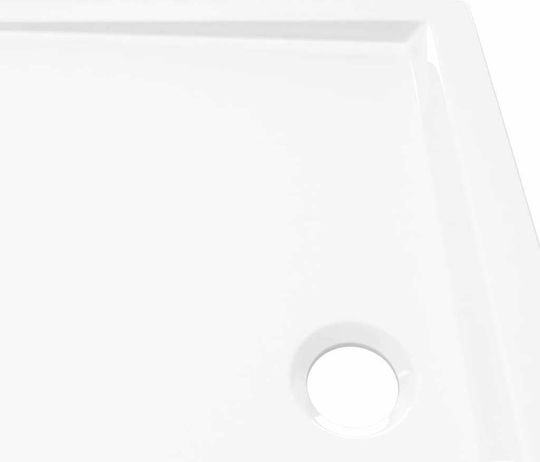 vidaXL Rectangular Acrylic Shower White 70x90x4cm