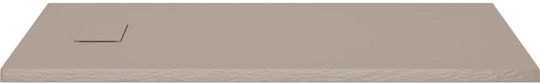 vidaXL Rectangular Acrylic Shower Brown 120x70x2.6cm