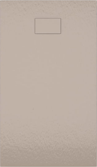 vidaXL Rectangular Acrylic Shower Brown 120x70x2.6cm