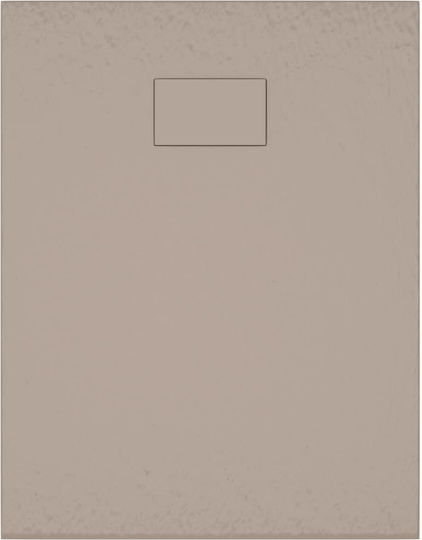 vidaXL Ορθογώνια Ακρυλική Ντουζιέρα 90x70cm Καφέ