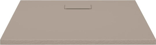 vidaXL Rectangulară Acrilic Duș 90x80cm Maro